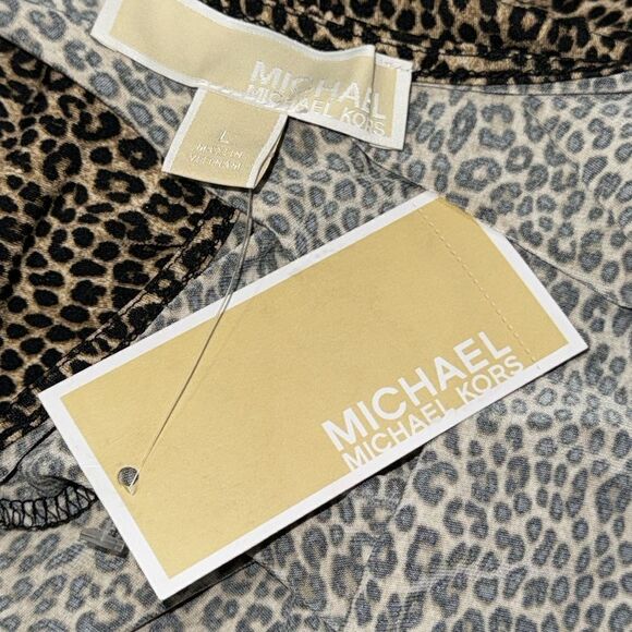 Micheal- Micheal Kors basics dark camel with gold grommet accent tank top - Picture 7 of 7